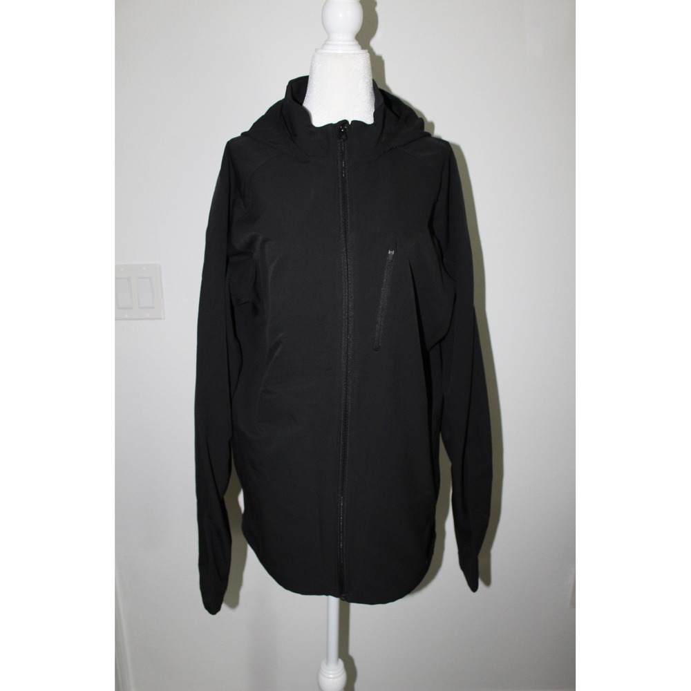 Merrell Select Dry Hooded Softshell Jacket Womens XL Black Full Zip Hiking Coat